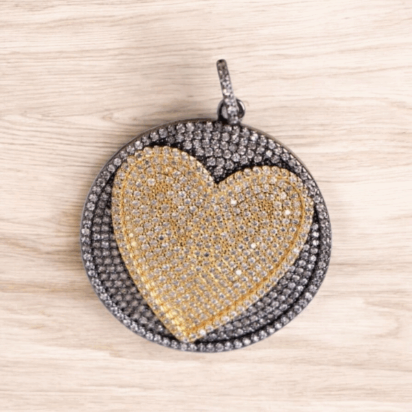 Dazzling Heart-Shaped CZ Pendant - Gold Plated (5)
